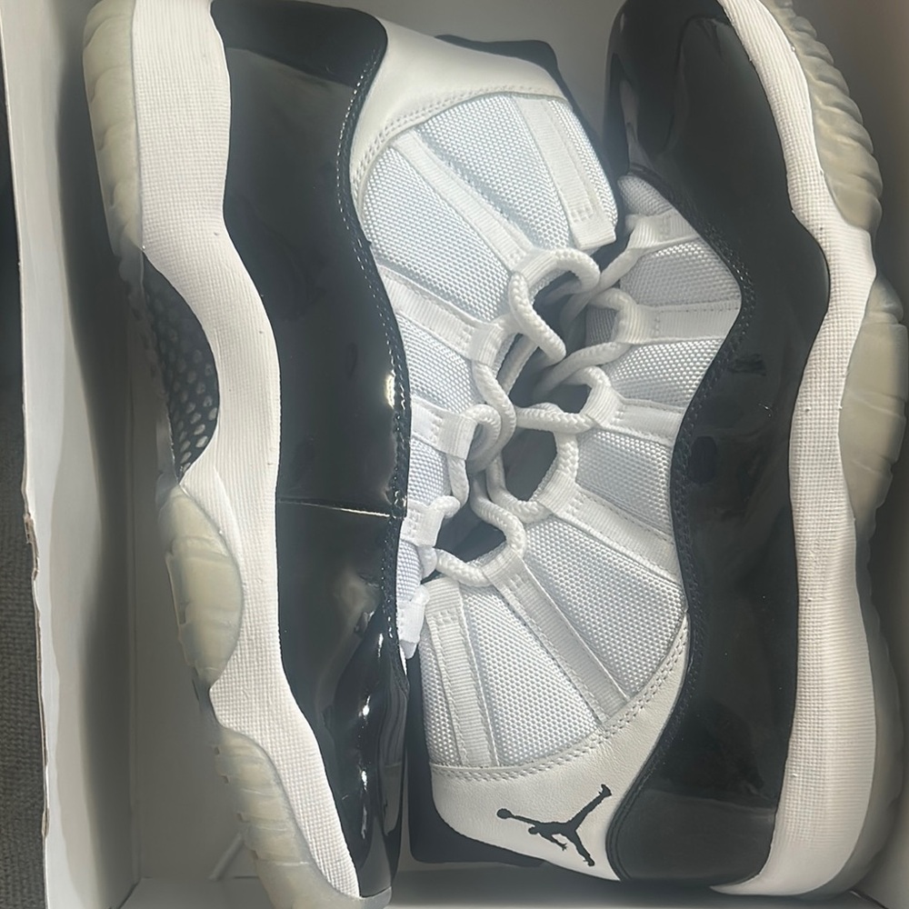 Air Jordan 11 Retro Black and White Sneakers